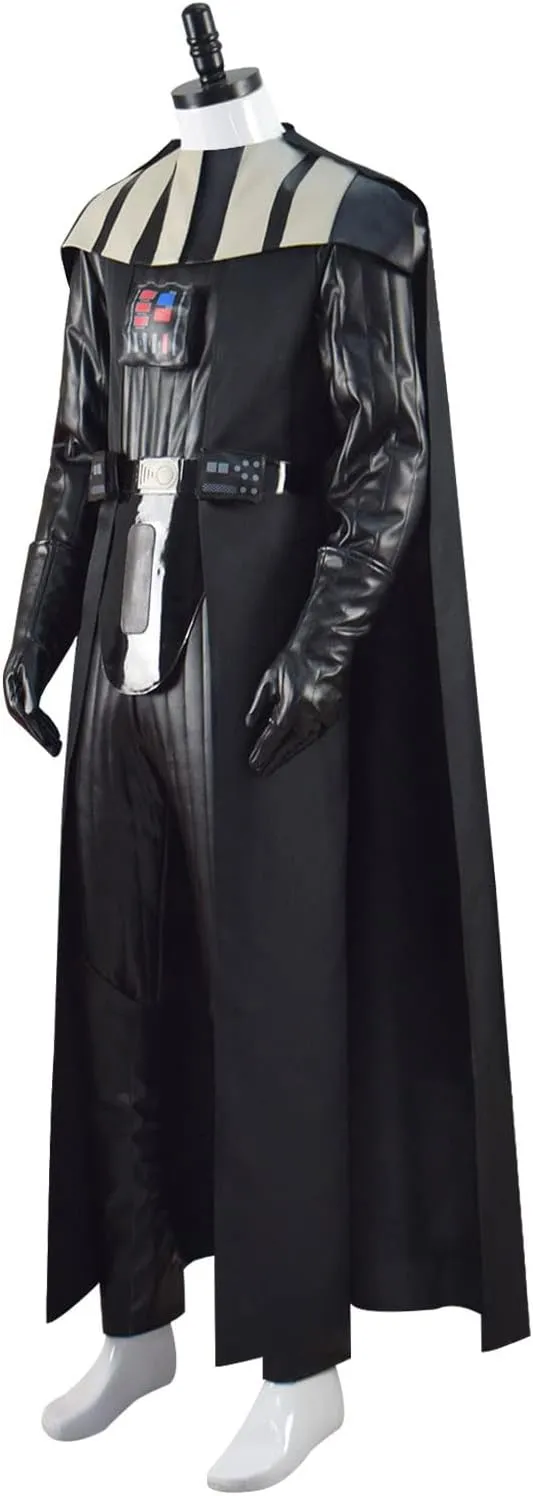 Adult Darth Cosplay Costume Suit Deluxe Vader Uniform Halloween Party Outfit Jumpsuit Cloak Full Set