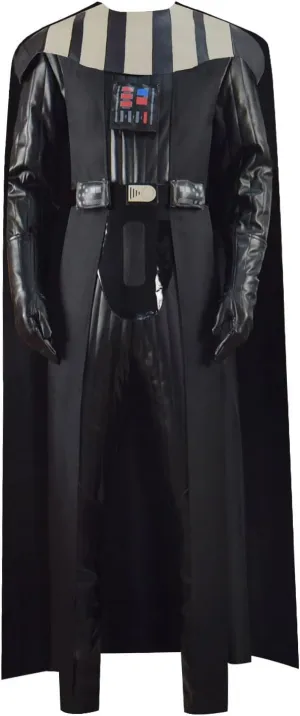 Adult Darth Cosplay Costume Suit Deluxe Vader Uniform Halloween Party Outfit Jumpsuit Cloak Full Set