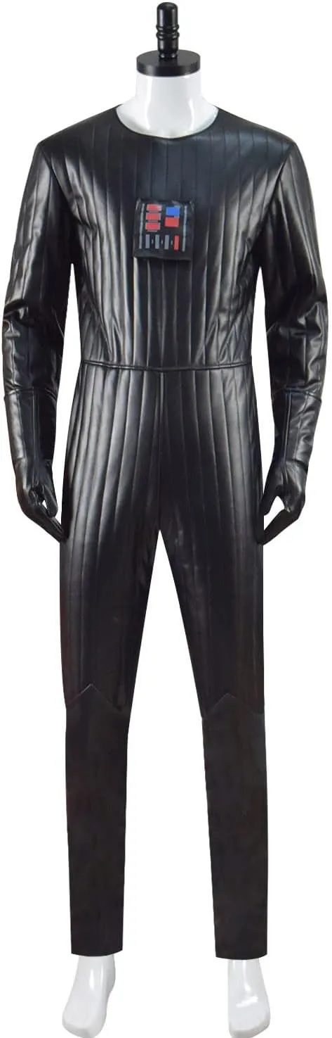 Adult Darth Cosplay Costume Suit Deluxe Vader Uniform Halloween Party Outfit Jumpsuit Cloak Full Set