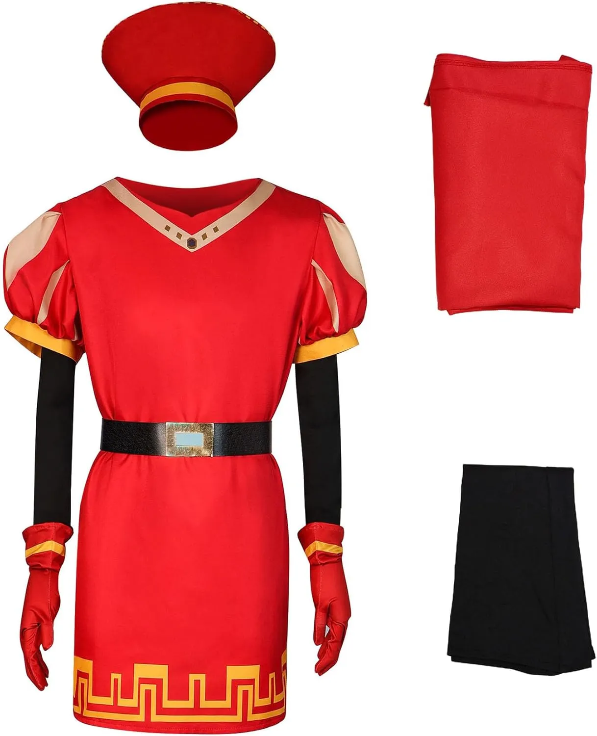 Adult Lord Farquaad Cosplay Costume With King Hat Cloak Robe Cape Halloween Carnival Fancy Outfit