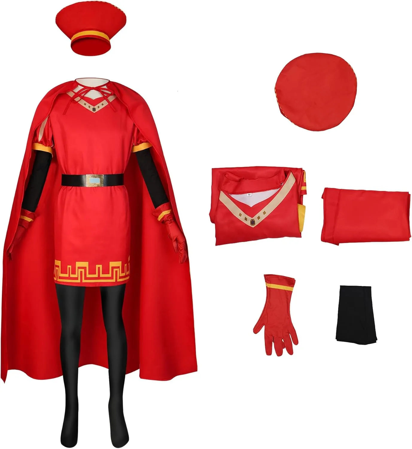 Adult Lord Farquaad Cosplay Costume With King Hat Cloak Robe Cape Halloween Carnival Fancy Outfit