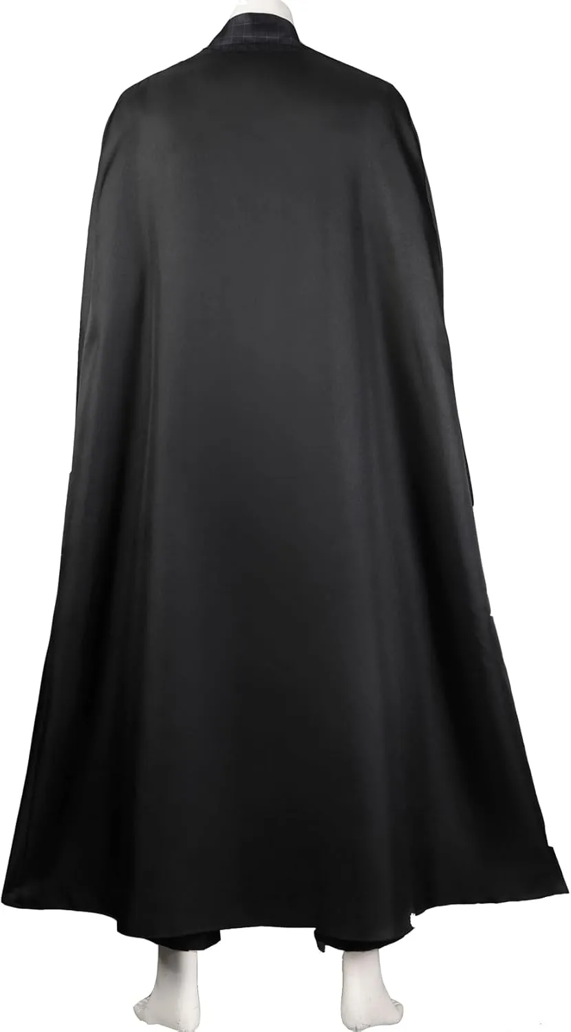 Adult Men Kylo Ren Costume Tunic Pants with Black Cloak Halloween Cosplay Outfits