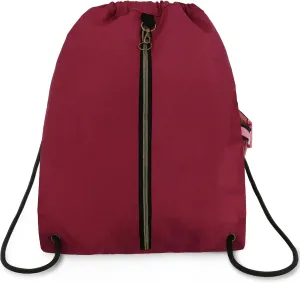 BeeGreen Drawstring Backpack Sports Gym Bag With Shoe Compartment and Two Water Bottle Holder 