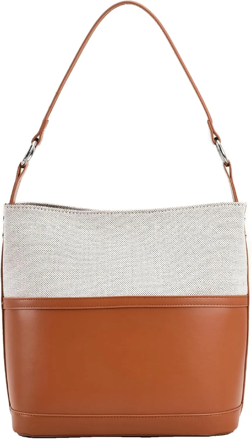 Bucket Purse for Women Large Capacity Shoulder Tote Korean Style Fashion Handheld Crossbody Solid Color Daily Casual Bag