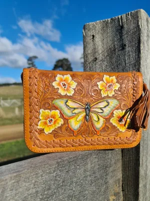 BUTTERFLY WALLET TAN