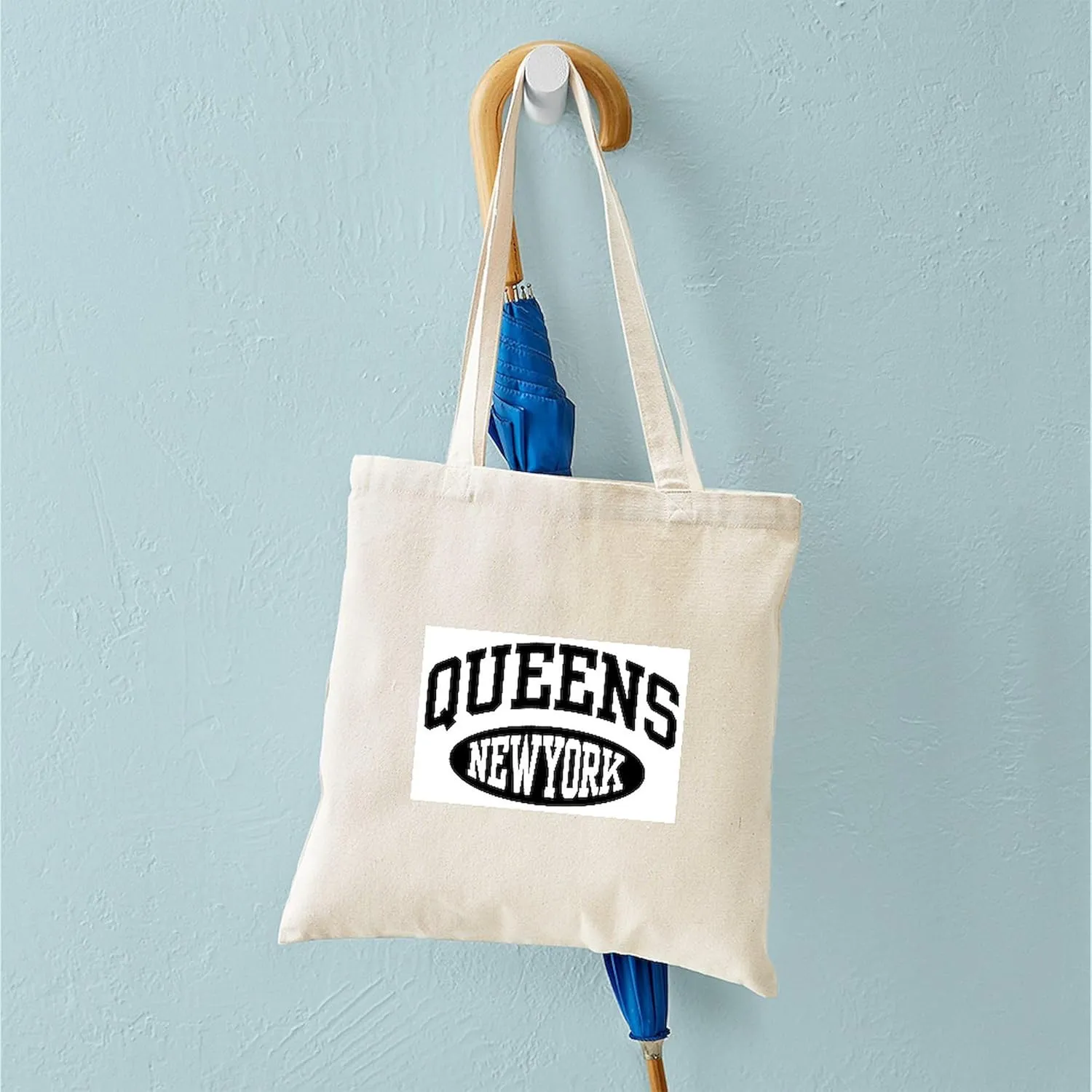 CafePress Queens New York Tote Bag Natural Canvas Tote Bag, Reusable Shopping Bag