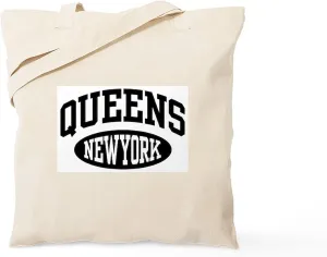 CafePress Queens New York Tote Bag Natural Canvas Tote Bag, Reusable Shopping Bag