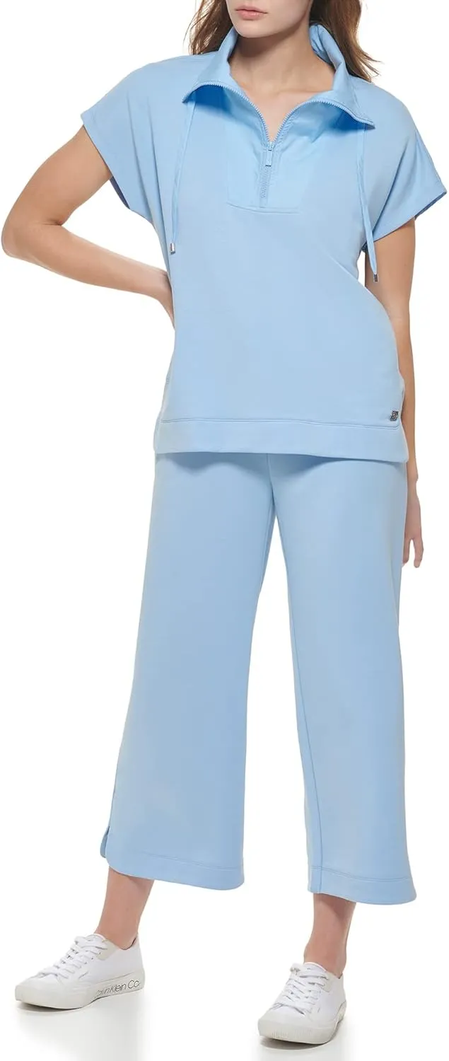 Calvin Klein Women's Quarter Zip-up Baby French Terry