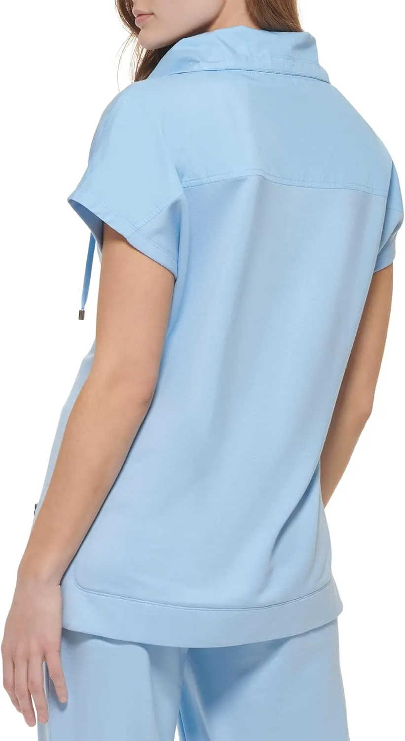 Calvin Klein Women's Quarter Zip-up Baby French Terry