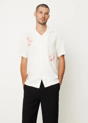 Canty Embroidered Gauze Short Sleeve Shirt