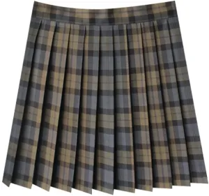 Casual Pleated Skirts for Women High Rise Vintage Cosplay Skirts Outfits 3 Piece Asymmetrical Mini Short Skirt