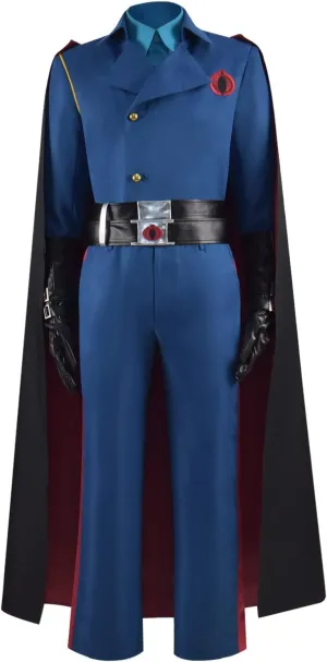 Cobra Commander Costume Blue Uniform With Cloak Cobra Commander Costume Outfits