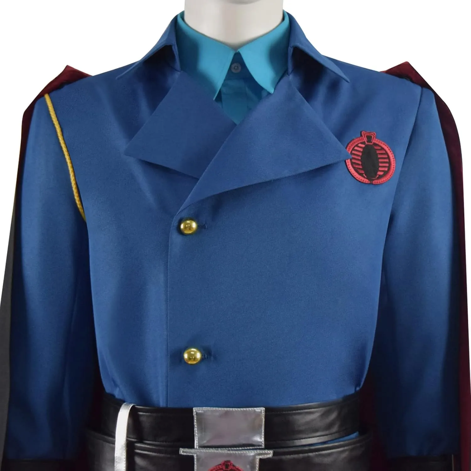 Cobra Commander Costume Blue Uniform With Cloak Cobra Commander Costume Outfits