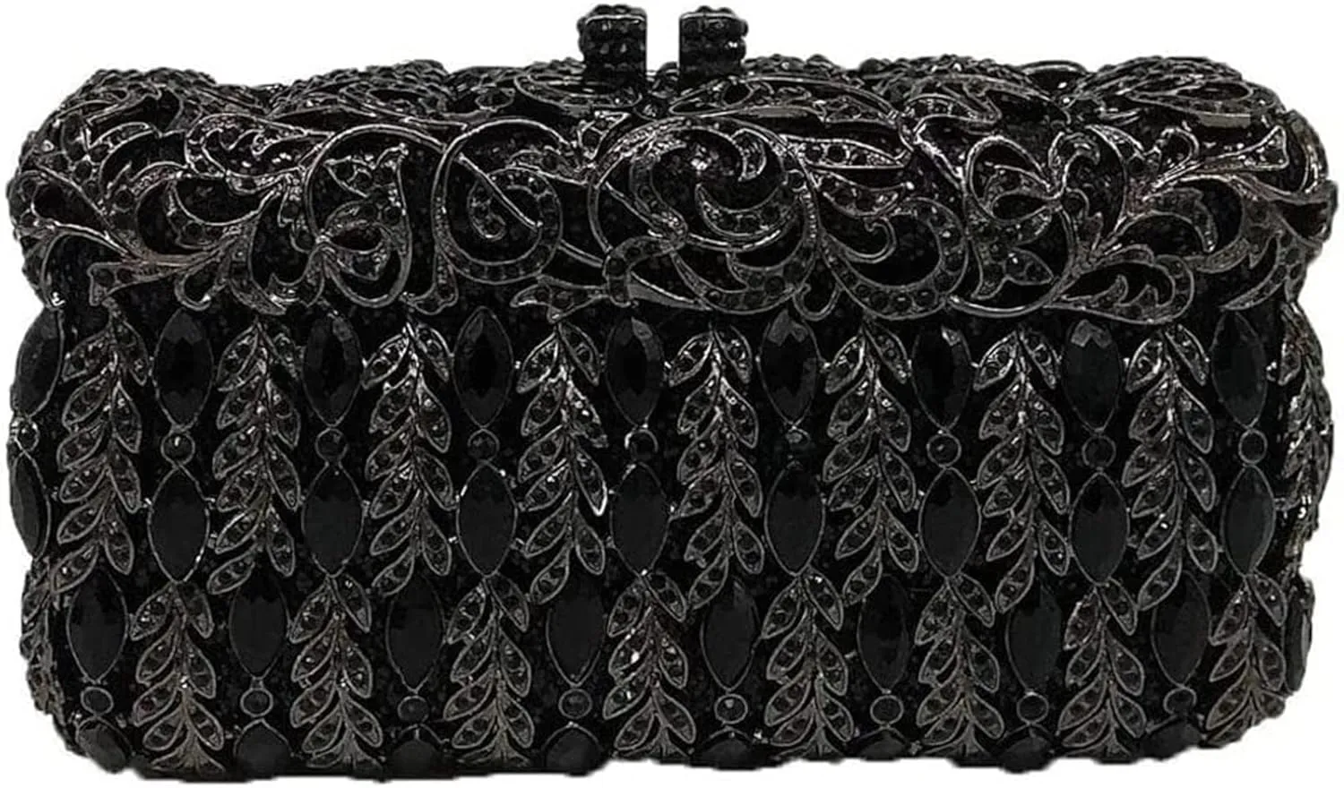 Crystal Women Evening Clutch Bag Hard Case Wedding Party Handbags Purses Metal Clutches (Color : A)