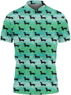 Dachshund Polo Golf Shirts for Men Women - Dog Lover Mens Polo Shirts Short Sleeve Mens Polo Shirts Dry Fit Serie 72