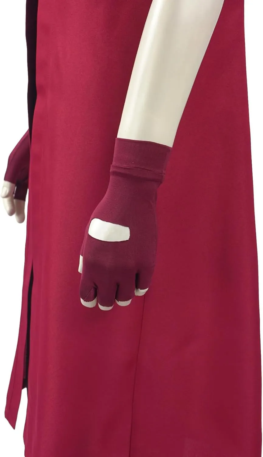 Dante Cosplay Costume Devil Dante Cry Red Trench Coat Jacket Halloween Superhero Outfit Gloves
