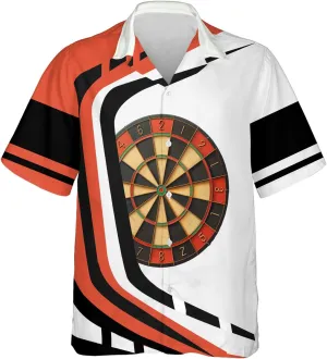 Darts Hawaiian Shirts for Men - Darts Lover Button Down Mens Shirts Short Sleeve Luau Beach Shirt