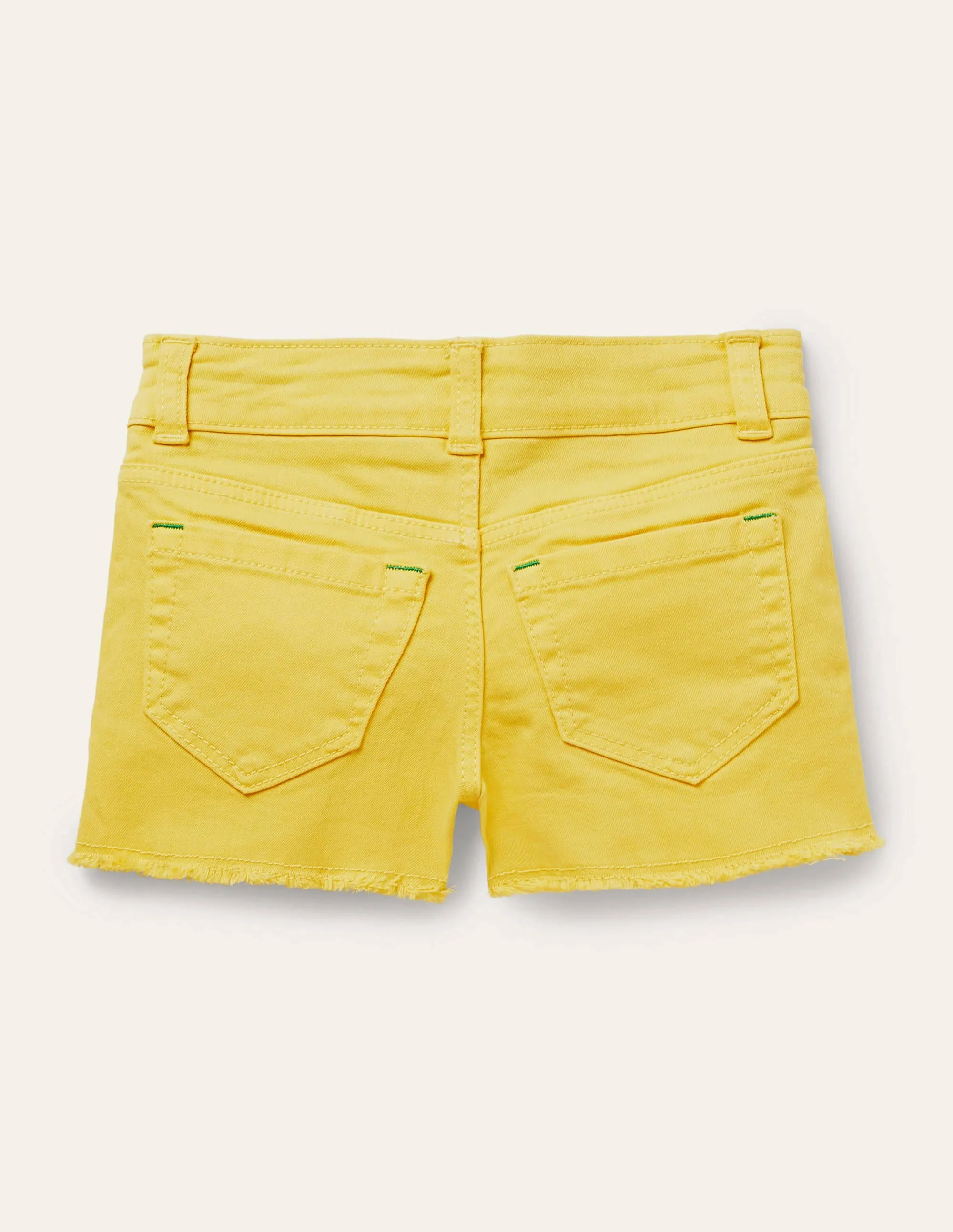 Denim Shorts-Sweetcorn Yellow
