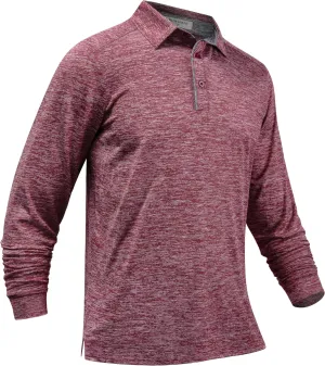 Derminpro Mens Polo Shirts Long Sleeve Quick Dry Athletic Golf T-Shirts