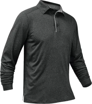 Derminpro Mens Polo Shirts Long Sleeve Quick Dry Athletic Golf T-Shirts