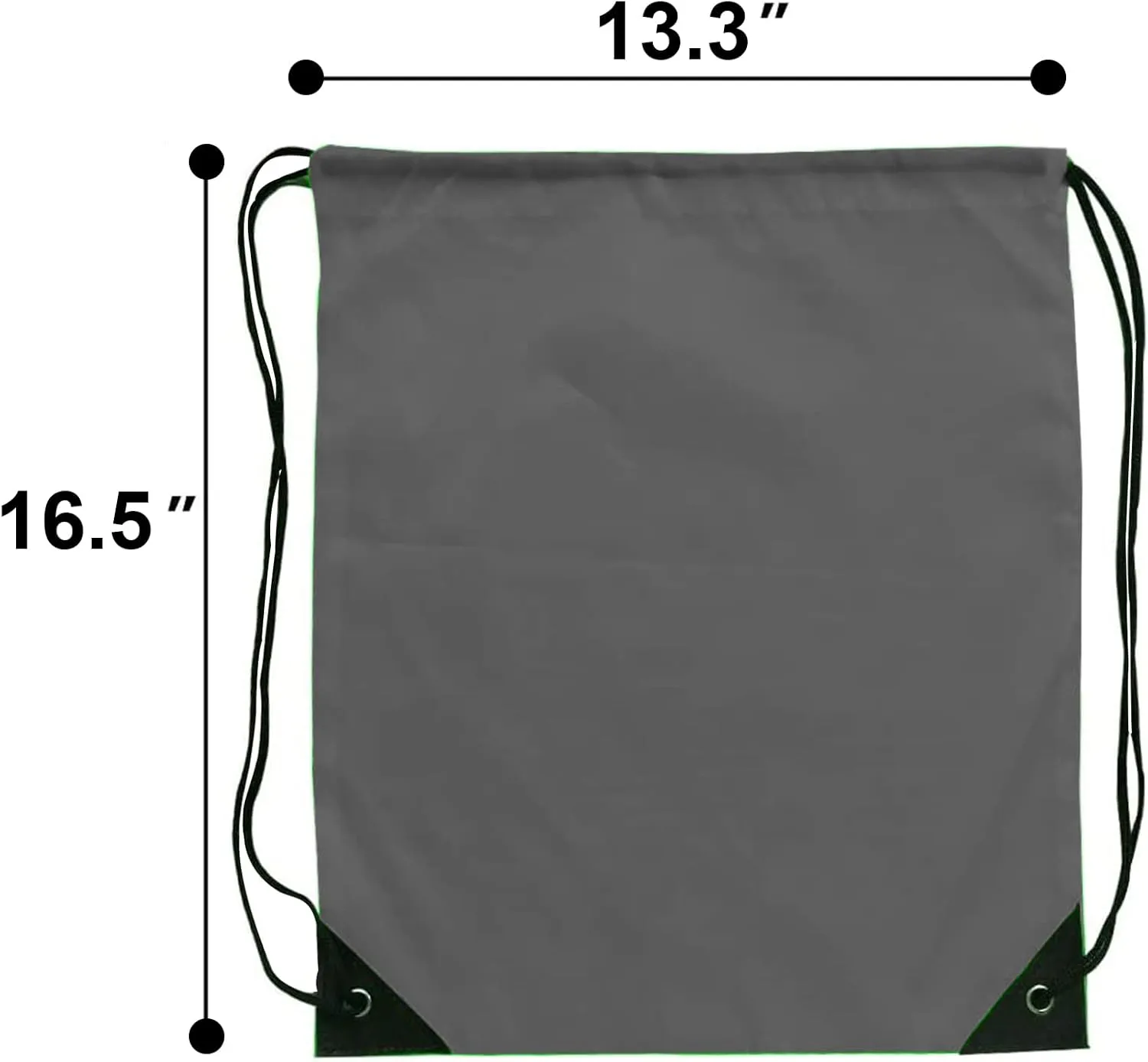 Drawstring Bags 42 Pcs Drawstring Backpack Bulk String Backpack Cinch Bag Sackpack for Men Women Gym (Gray)
