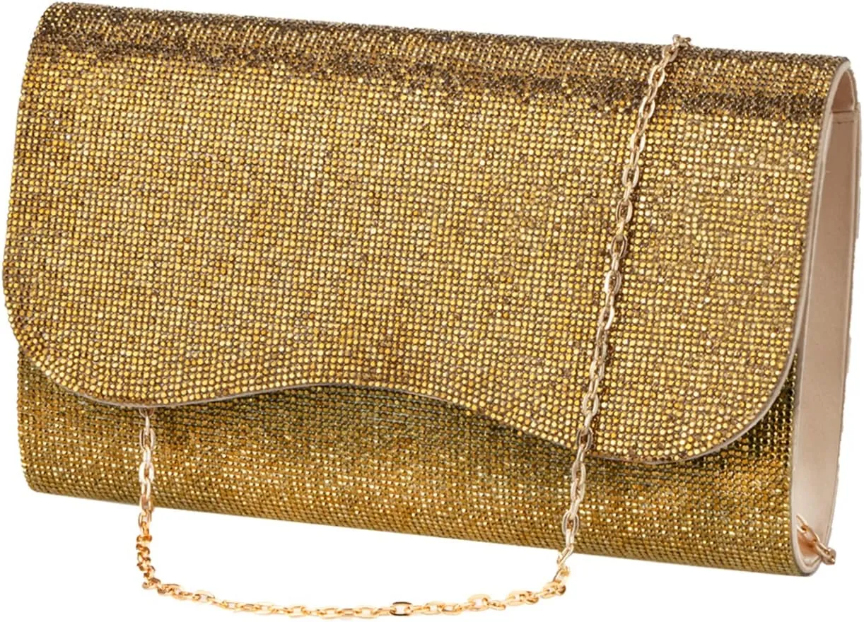 Envelope Prom Evening Bags and Clutches for Women Rhinestone Designer Purse Wedding Night Small Clutch Shoulder Bag