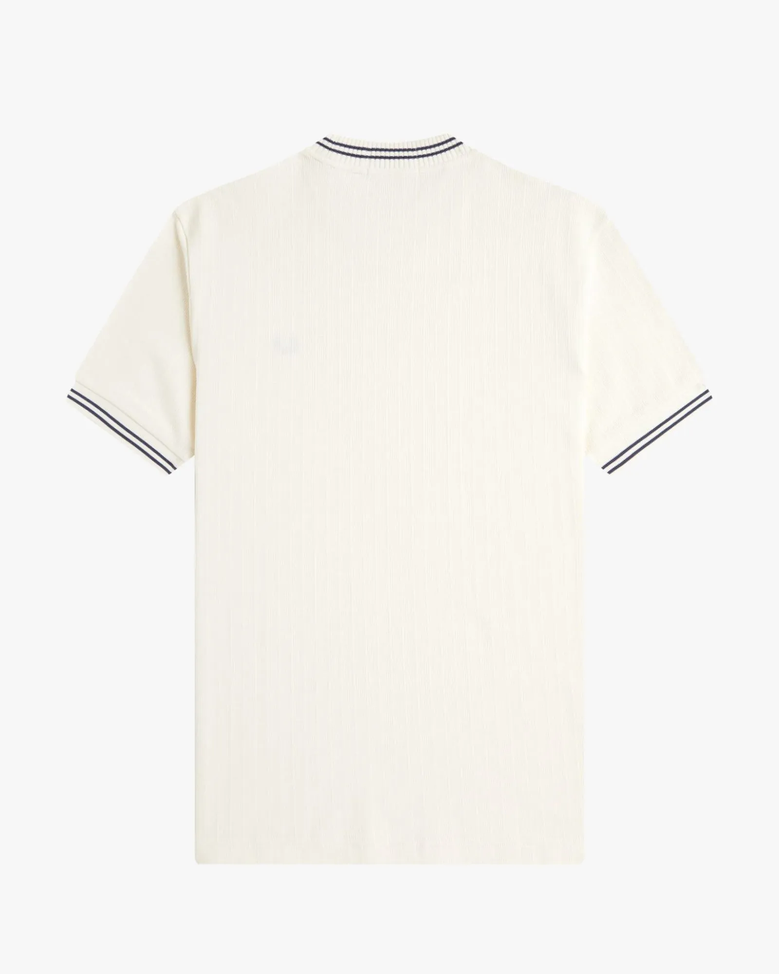 Fred Perry Ribbed Jersey Tee - Ecru