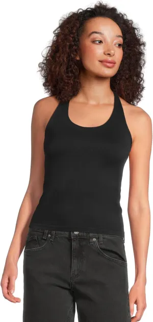 Free People Women's Clean Lines Racerback, Black