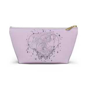 Gemini "Celestial Twins" Twin Goddesses Zodiac Astrology Accessory Pouch w T-bottom in Orchid