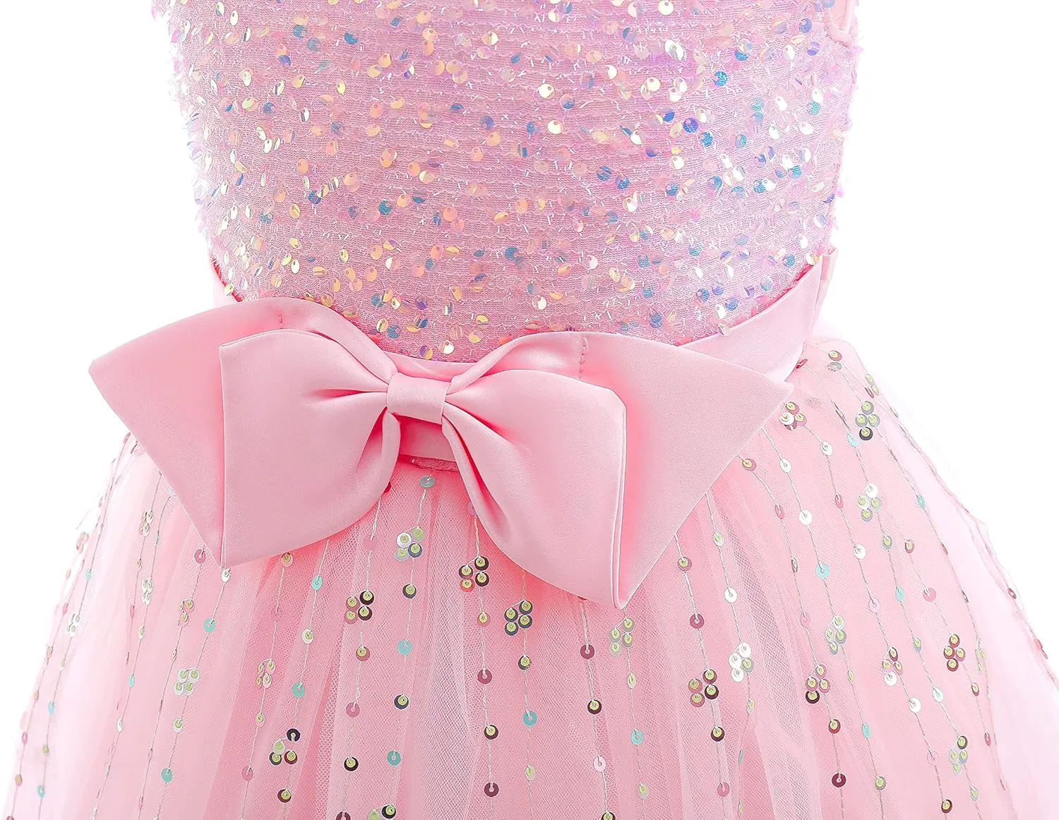 Glamulice Flower Girls Vintage Dress Long A Line Little/Big Girl Pageant Prom Dresses Bridesmaid Party Ball Gown