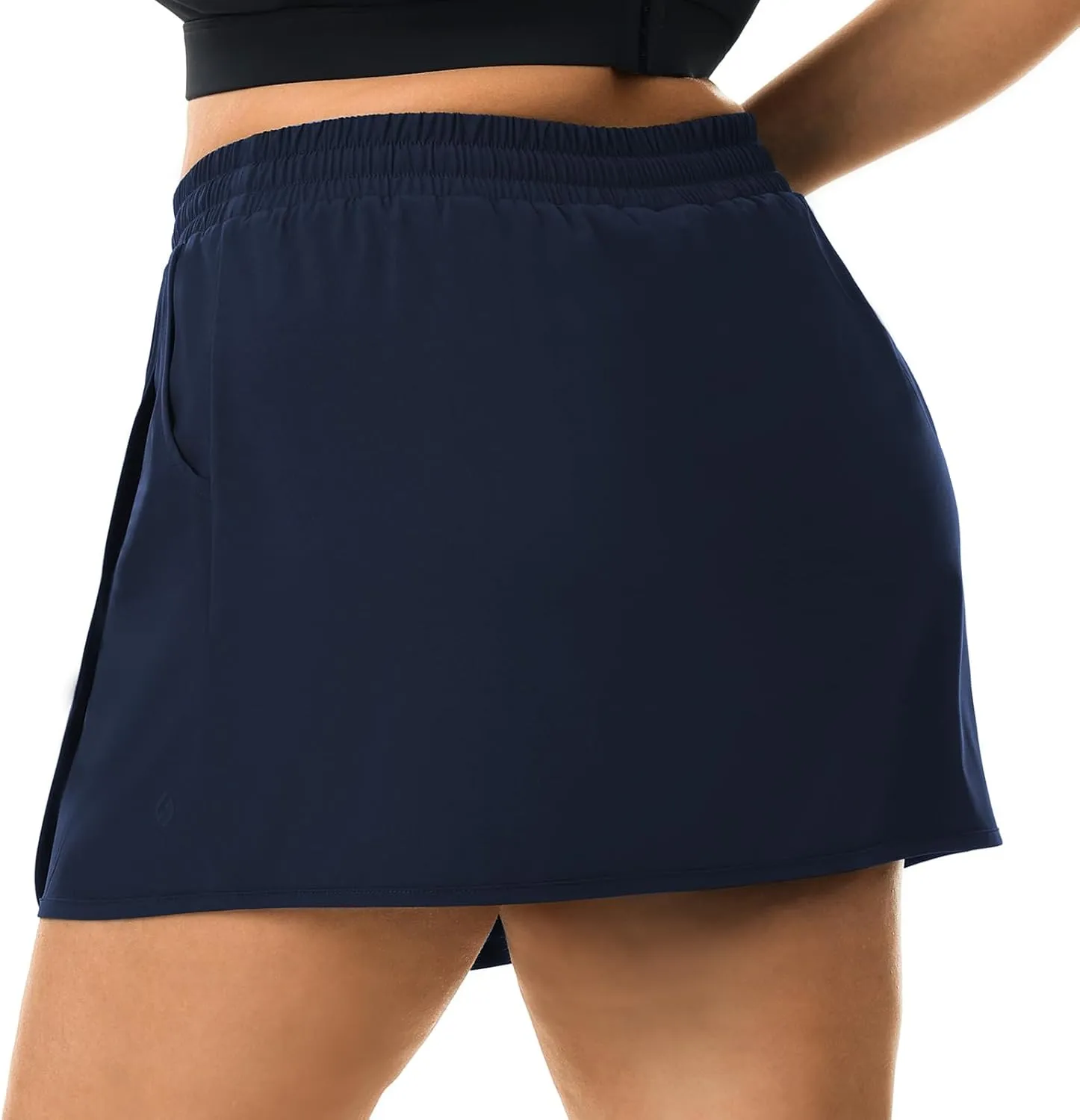 HOdo Plus Size Women's Tennis Skirt with Shorts Pockets Athletic Skorts Quick Dry Golf Active Skirts for Workout Sports 1X-5X