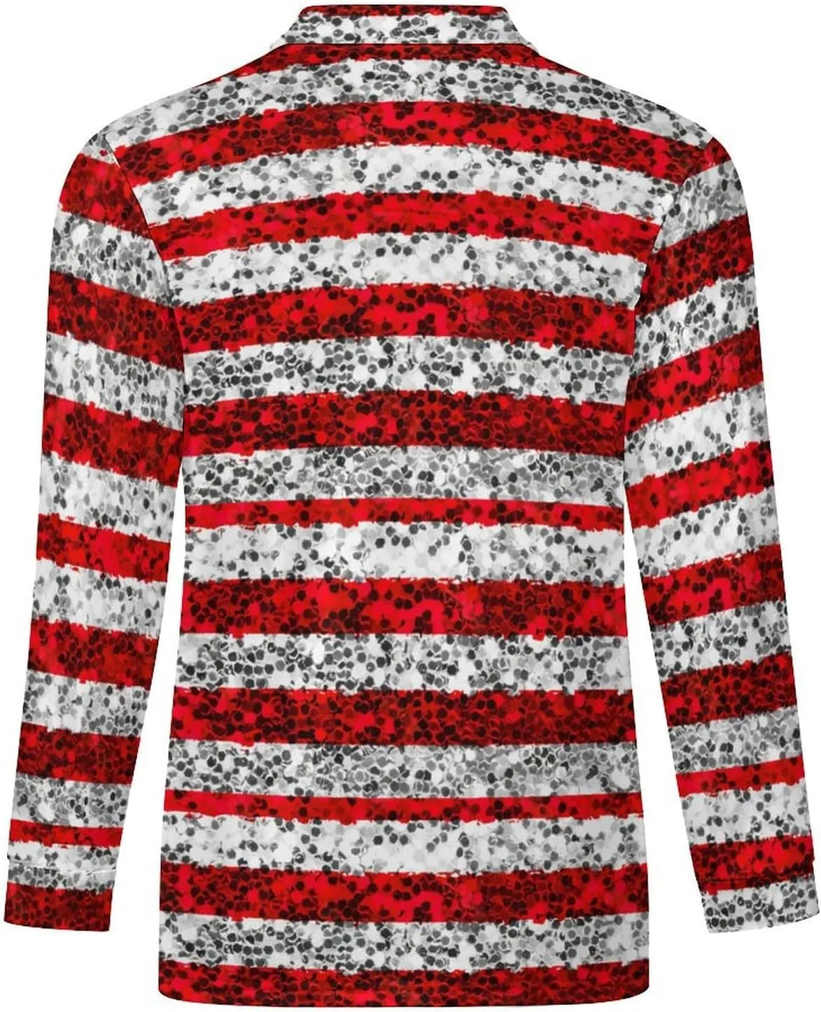 Jamaican Flag Men's Lapel Neck Polo- Shirts Slim Fit Long Sleeve Golf T-Shirts Casual Tees