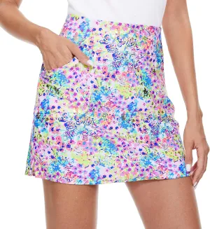 M MOTEEPI 16" Golf Skirt for Women Tennis Skirt with 4 Pockets High Waisted Athletic Skorts Skirts