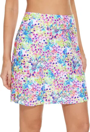 M MOTEEPI Skorts Skirts for Women 18" Athletic Golf Skort with Pockets Casual Dressy High Waist