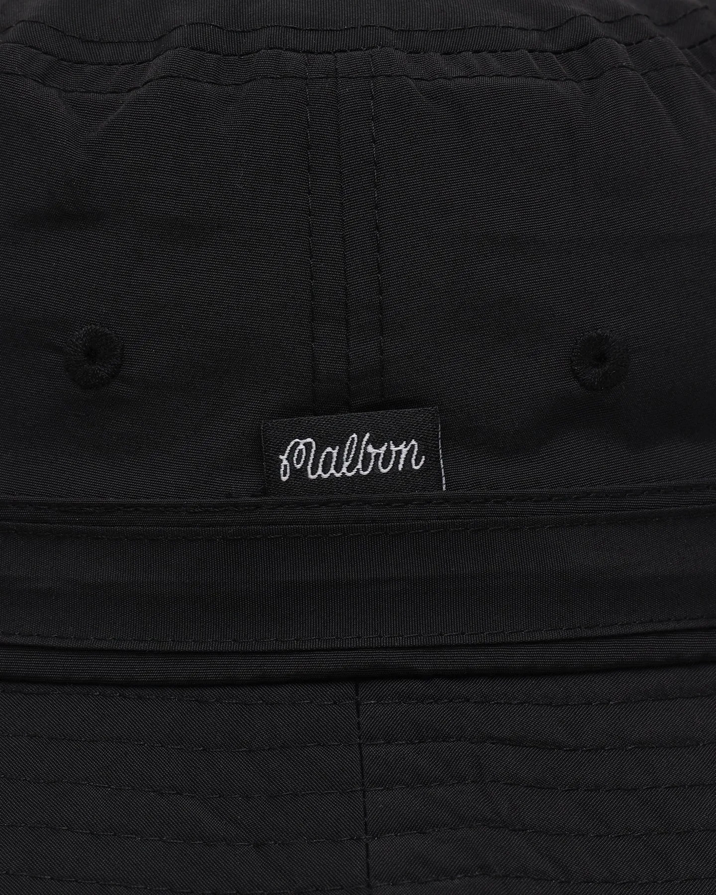 Malbon Nylon Bucket Hat Black/Black