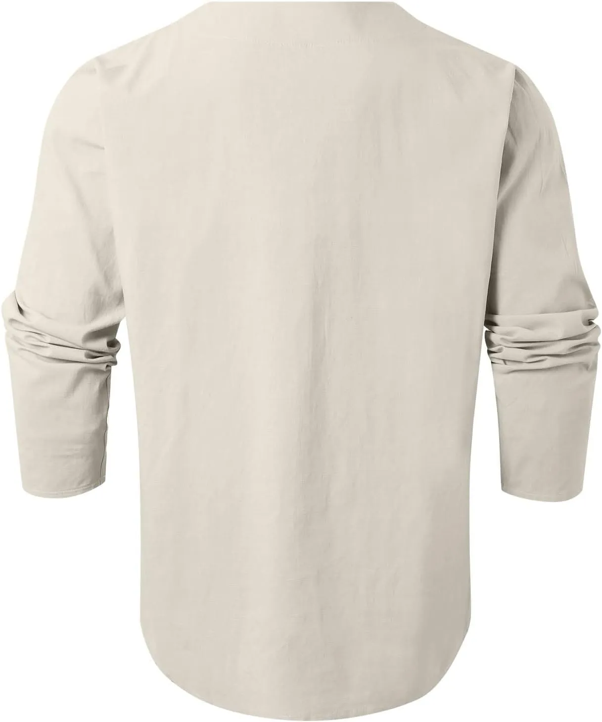 Men's Button Down Shirts Long SleeveV Neck Casual Shirts Lightweight Stretch Workout Undershirt Business Casual Tops