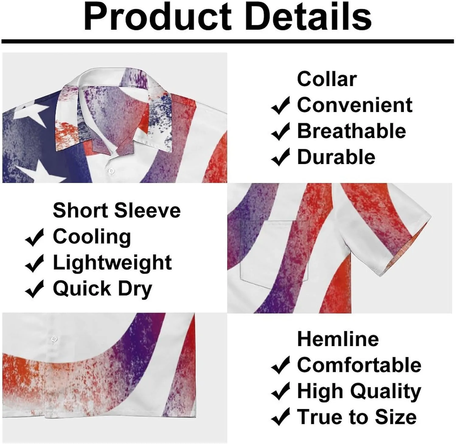 Men's Top Loose Turn Collar Short Sleeve Button Down Shirts Casual Shirt Blouses with Pocket