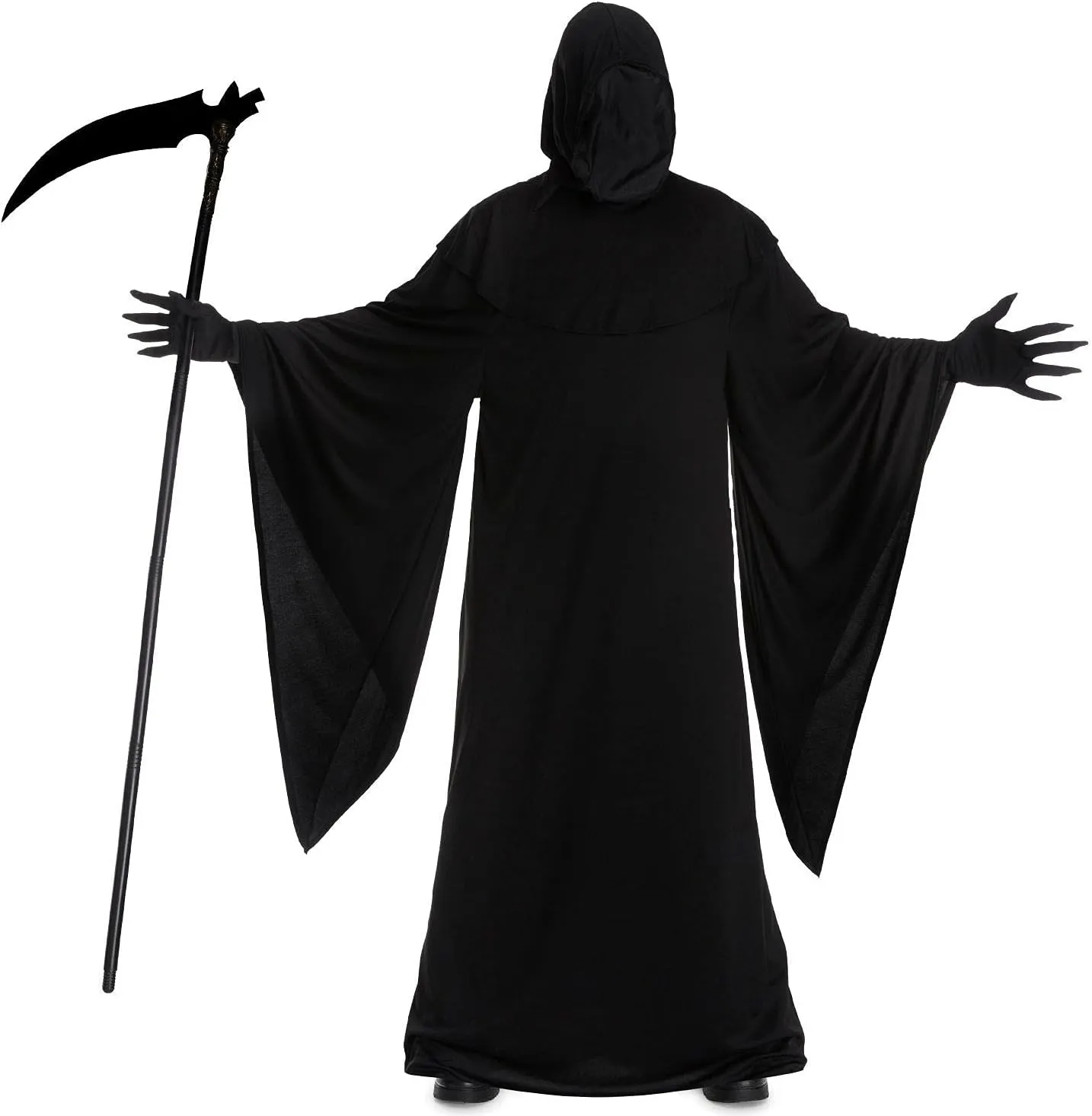 Morph Grim Reaper Costume For Men - Adult Grim Reaper Robe - Spooky Halloween Outfit - Dark Cloak For Parties