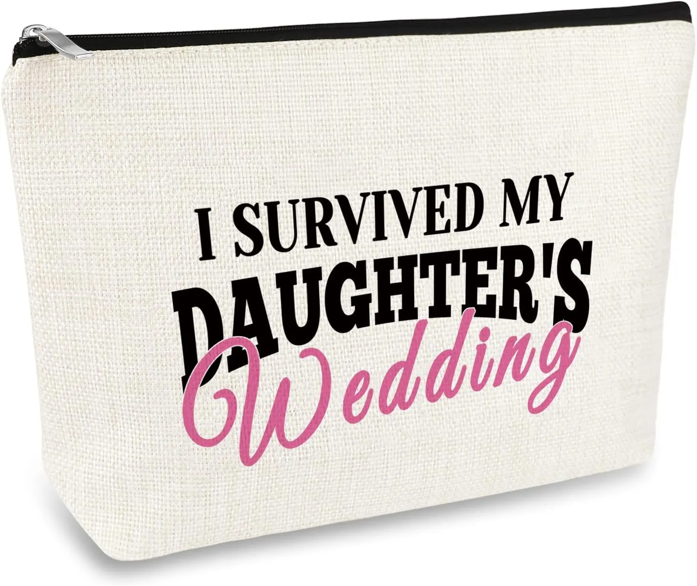 Mother Of The Bride Gift from Daughter Makeup Bag Wedding Gifts for Mother in Law Cosmetic Bag Pouch Wedding Keepsake Gift Engagement Announcement Bridal Shower Gifts for Bride's Mom