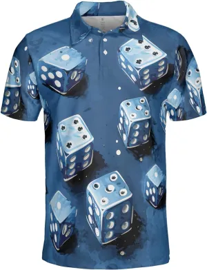 Mythical Dragon Polo Golf Shirts for Men Women - Dungeon Mens Polo Shirts Short Sleeve Mens Polo Shirts Dry Fit Serie 52
