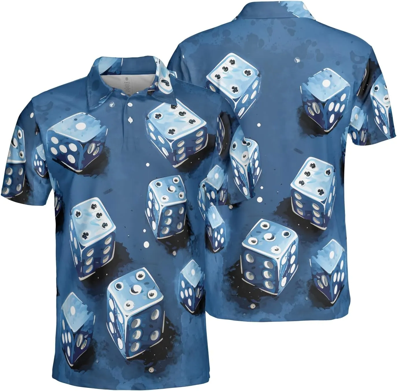 Mythical Dragon Polo Golf Shirts for Men Women - Dungeon Mens Polo Shirts Short Sleeve Mens Polo Shirts Dry Fit Serie 52