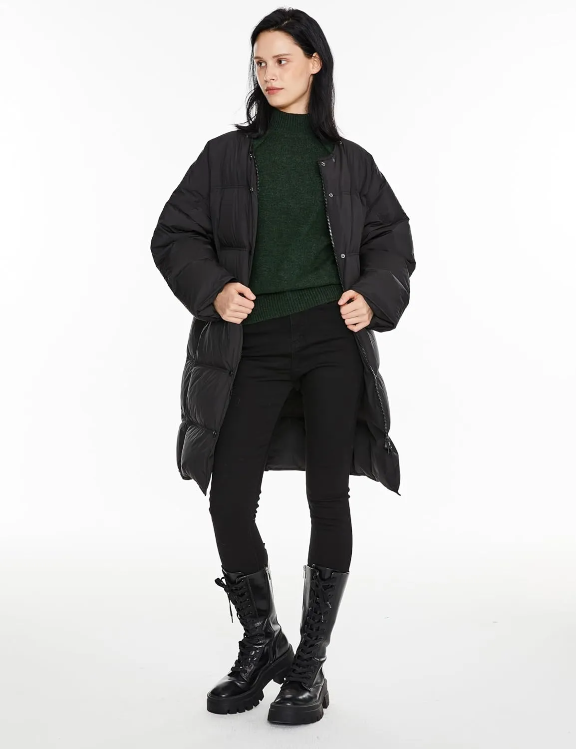 Orolay Women's Winter Down Jacket Puffy Puffer Jacket Warm Coat with Detachable Hood