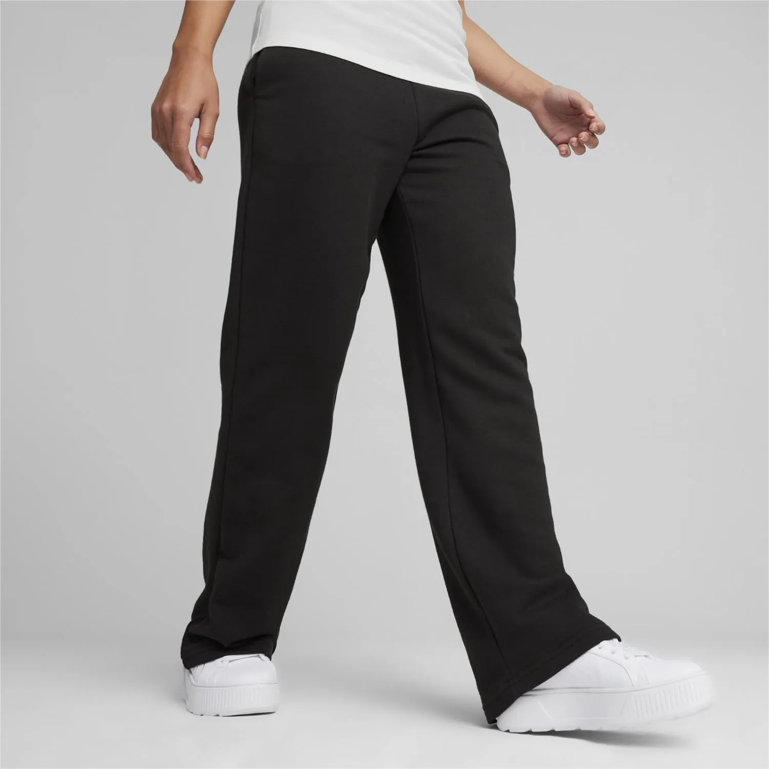 PUMA Women's Essentials  Straight Leg French Terry Sweatpants
