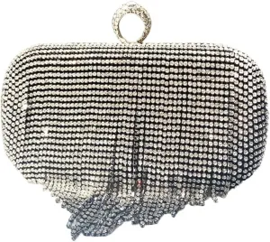 RhinestoneTassel Evening Bag Party Wedding Clutches Lady Handbag for Women Girl Cocktail Crossbody Shoulder Bag