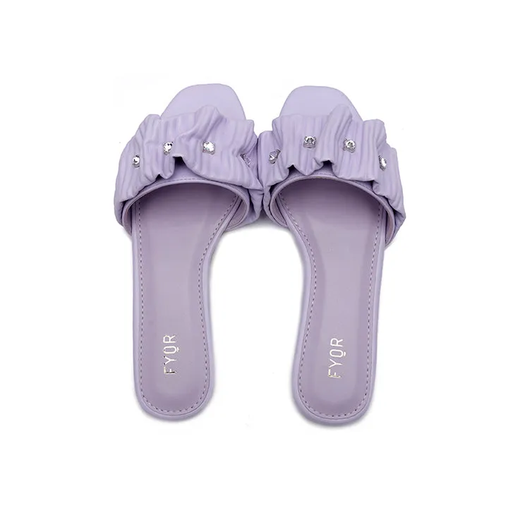 Ruched Slide Sandal MY 220