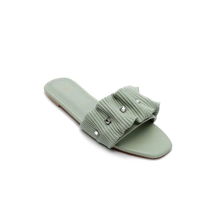 Ruched Slide Sandal MY 220