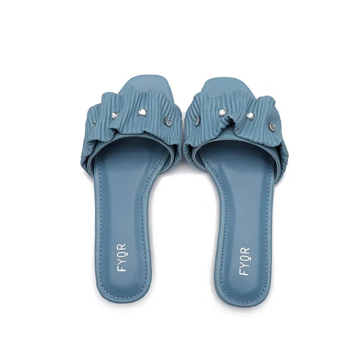 Ruched Slide Sandal MY 220