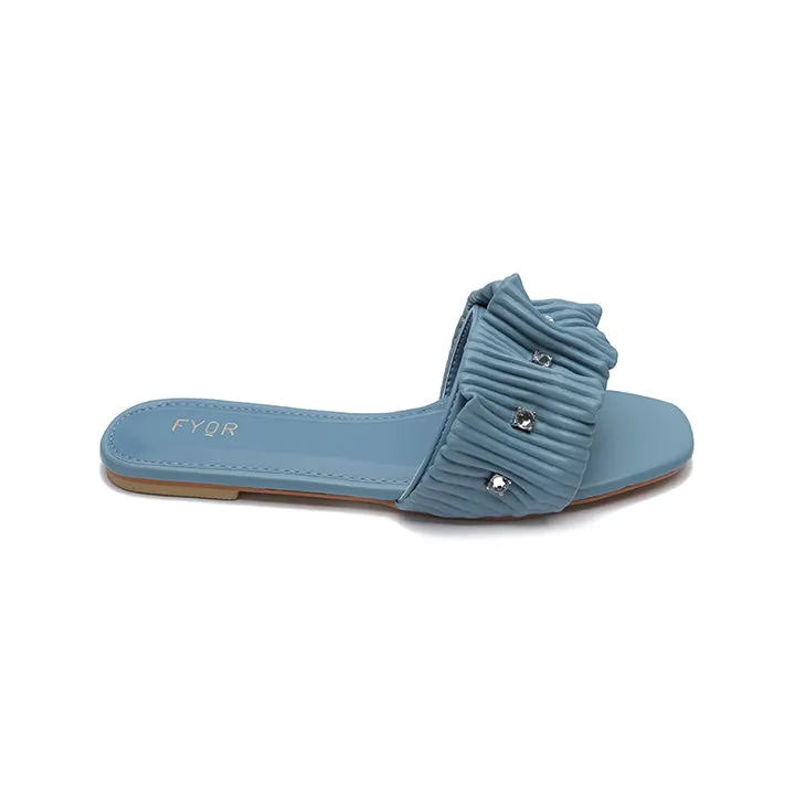 Ruched Slide Sandal MY 220
