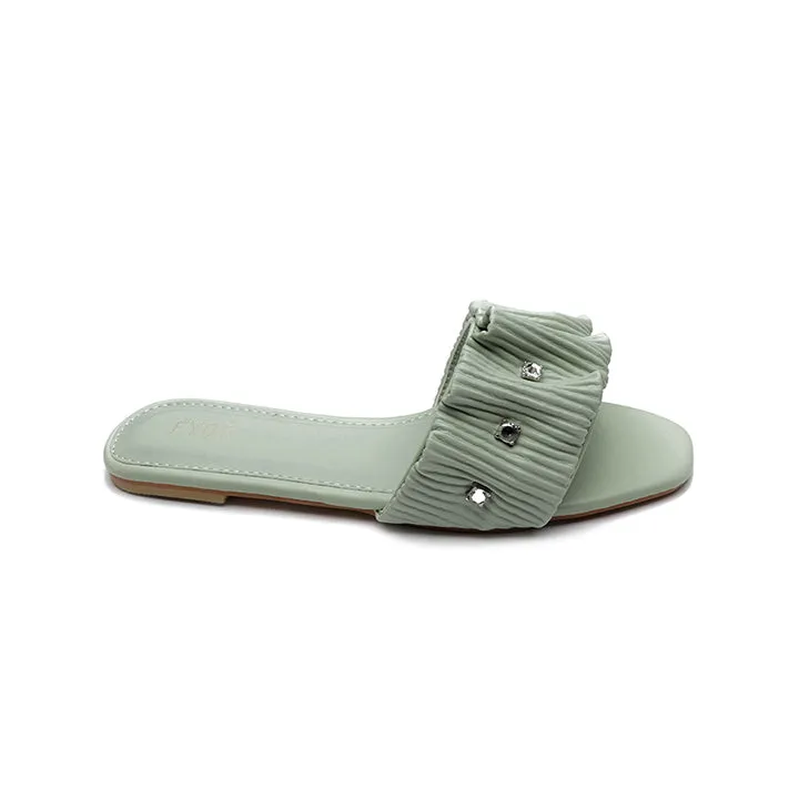 Ruched Slide Sandal MY 220