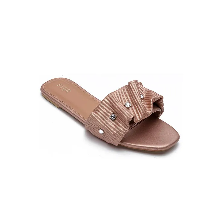 Ruched Slide Sandal MY 220
